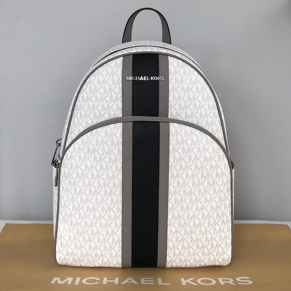 michael kors striped backpack